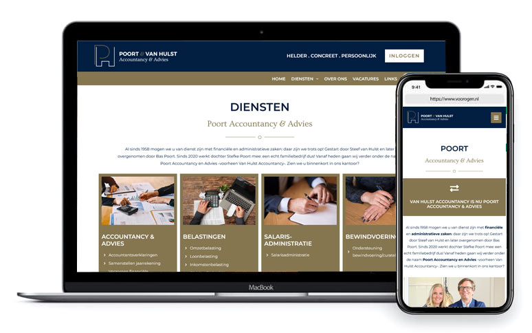 Website Poort Accountancy & Advies