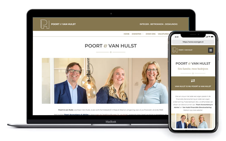 Website Poort van Hulst