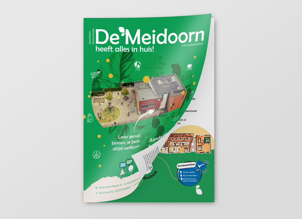Ontwerp informatieboekje openbare basisschool De Meidoorn
